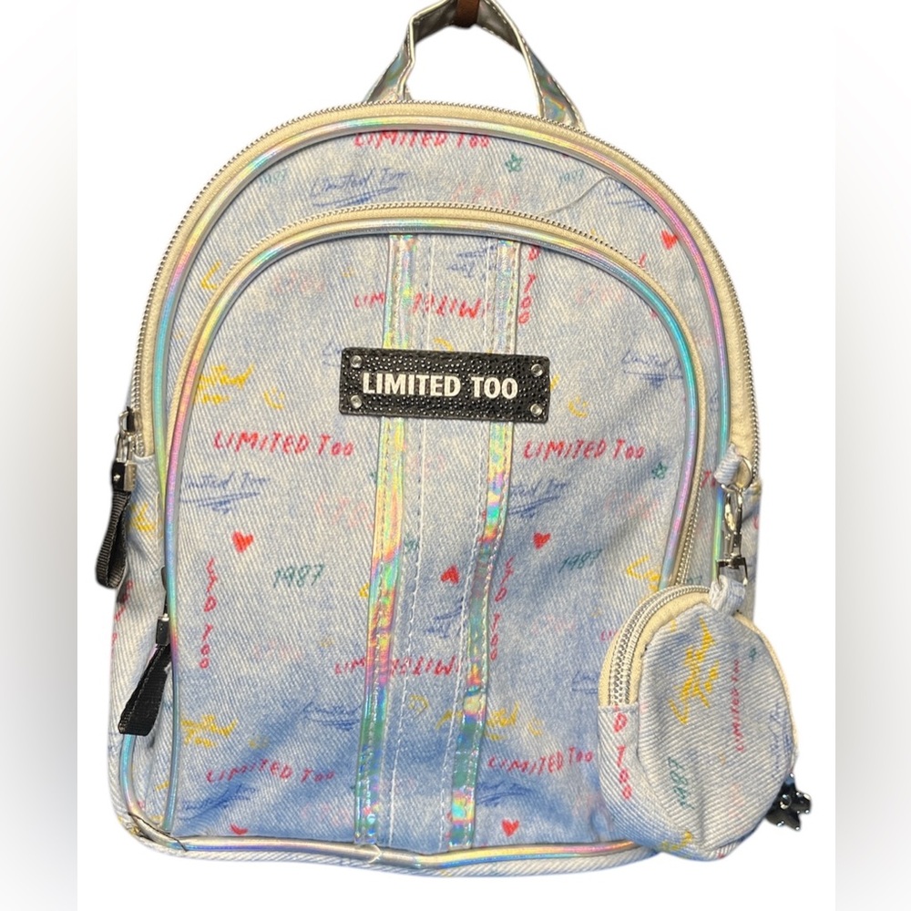 Limited Too Multicolor Mini Backpack - Picture 1 of 7
